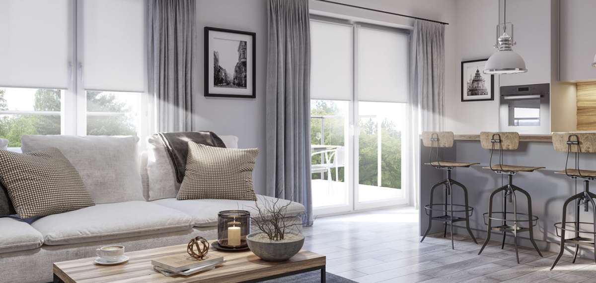 Roletki wewnętrzne materiałowe